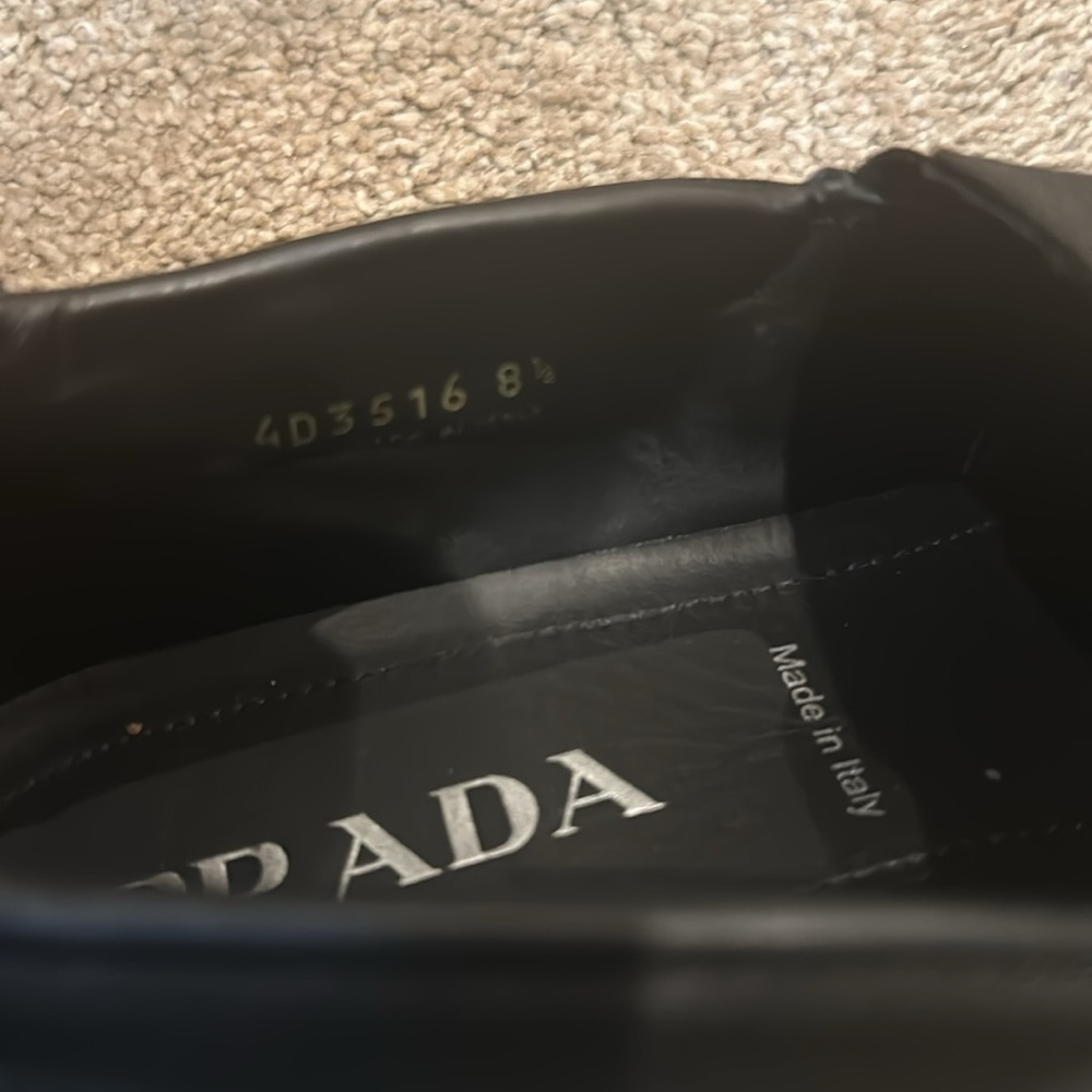 Prada Leather Slip-On Sneakers - Picture 7 of 11